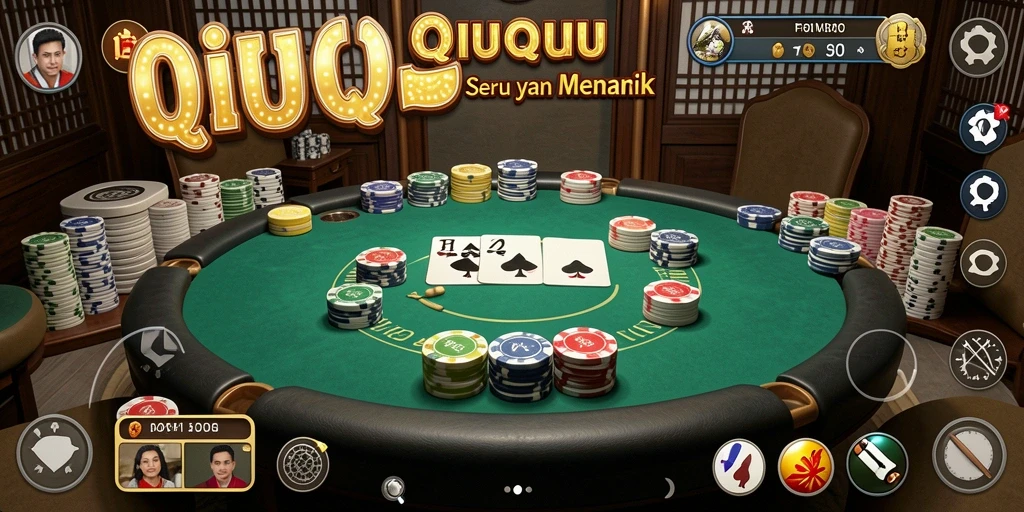 Tampilan gameplay QiuQiu di F32 yang seru dan menarik.
