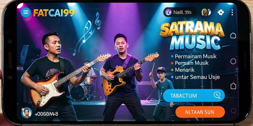Tampilan gameplay FATCAI99 dengan alunan musik yang seru.