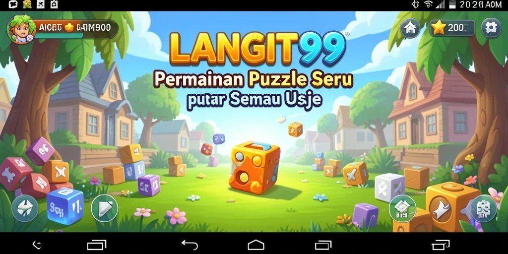 Screenshot gameplay LANGIT99 menampilkan tantangan Puzzle yang menarik.