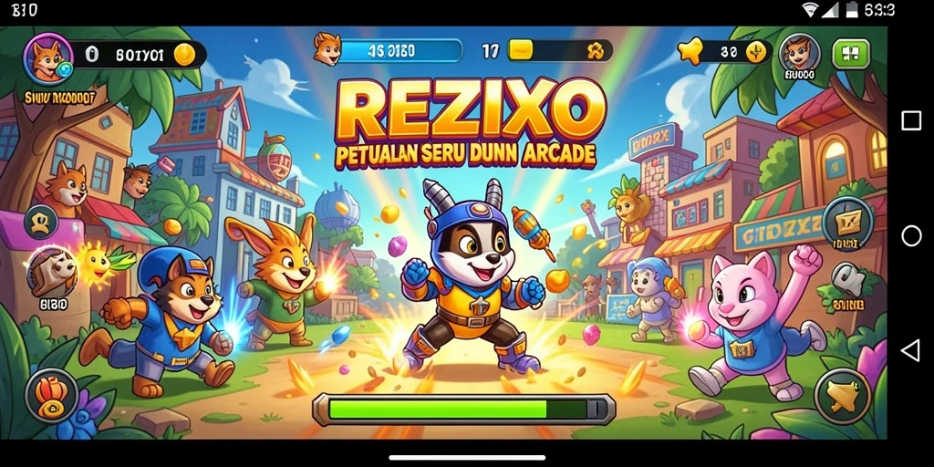 Gameplay seru <strong>REZIXO</strong> dengan berbagai tantangan dan rintangan menarik.