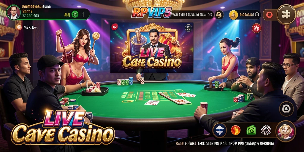 Screenshot gameplay RPVIP5 yang menampilkan dealer profesional dalam aksi.