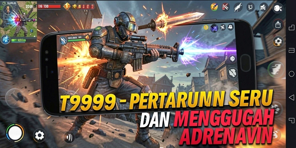 Gameplay T9999 yang mendebarkan dalam pertarungan Fighting.